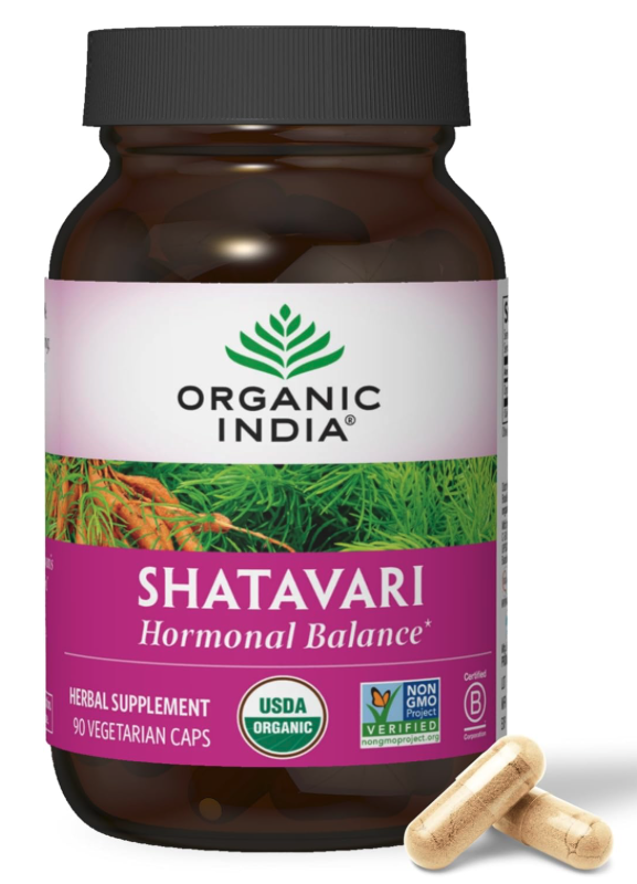 ORGANIC INDIA Shatavari Herbal Supplement - Supports Hormonal Balance, Immune and Inflammatory Response, Vegan, Gluten-Free